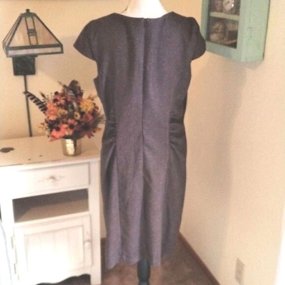 Dressbarn Ruched Tweed Dress - Picture 5 of 12